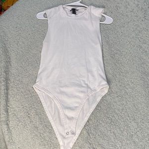 White Bodysuit Muscle Tank